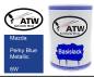 Preview: Mazda, Perky Blue Metallic, 6W: 500ml Lackdose, von ATW Autoteile West.